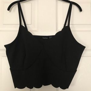 Black crop top